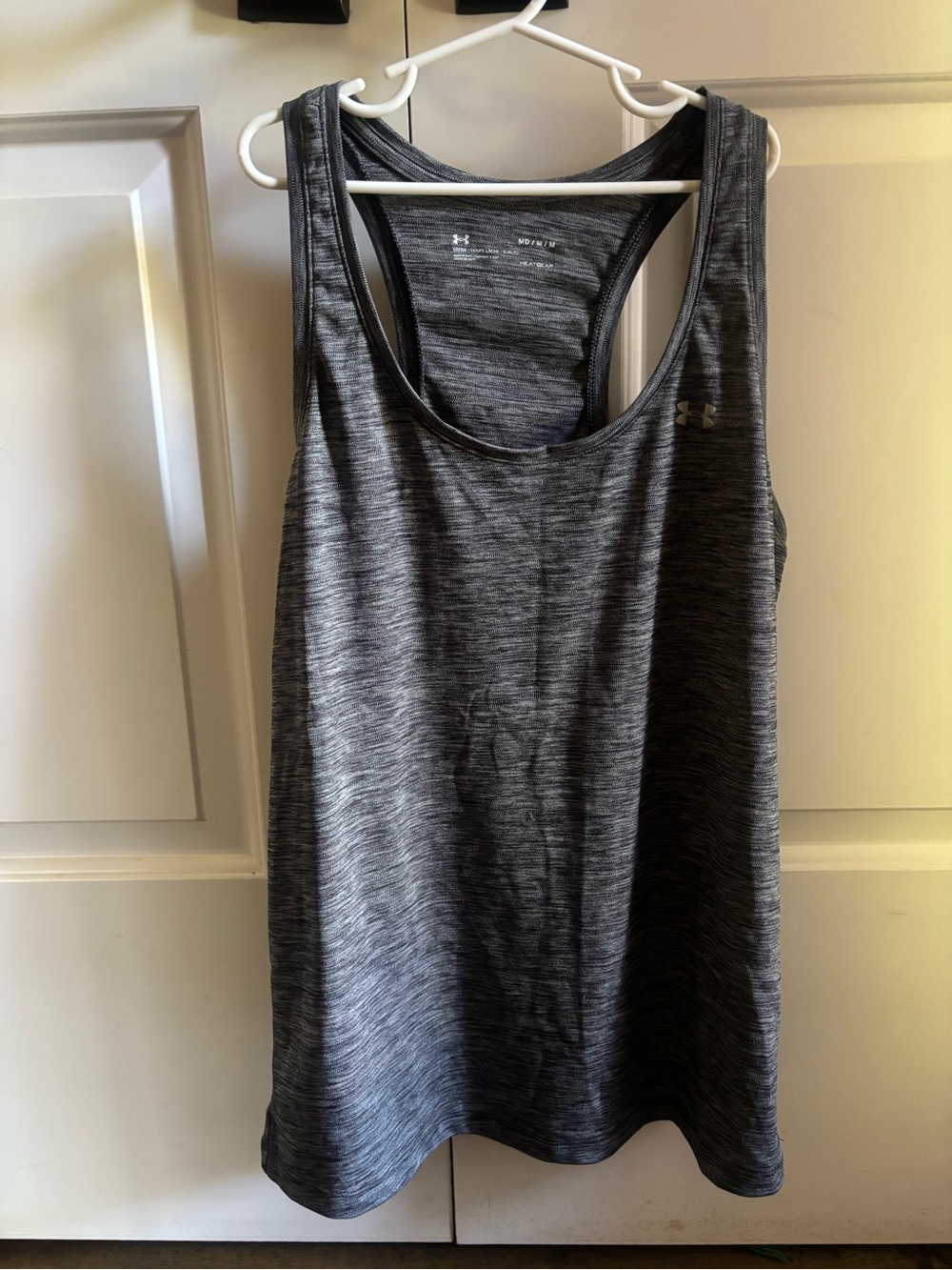 Under Armour Women's Charcoal Heather Racerback Tank